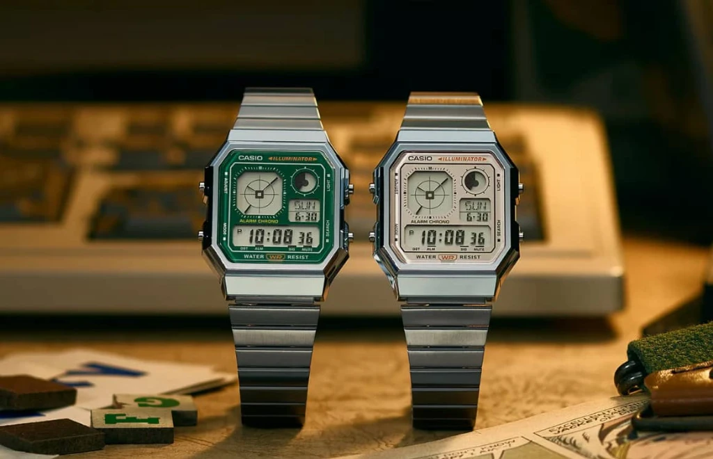 Casio представила вінтажний годинник A130WE у стилі 1980-х: цифровий дисплей з імітацією аналогового циферблата
