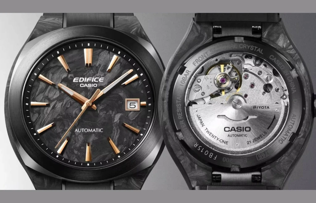 Casio представила нову лінійку автоматичних годинників Edifice EFK-200 із кованим карбоном і сапфіровим склом